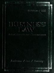 Cover of: Business law, principles, cases, environment