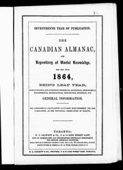Cover of: The Canadian almanac and repository of useful knowledge for the year 1864, being leap year by 