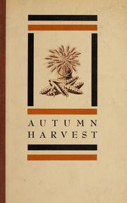 Cover of: Autumn harvest by May Belle Thurman Davis