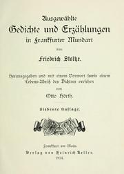 Cover of: Ausgewählte Gedichte und Erzählungen in frankfurter Mundart