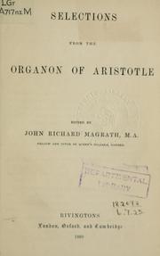 Cover of: Selections from the Organon by Aristotle