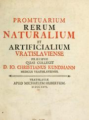 Cover of: Promtuarium rerum naturalium et artificialium Vratislaviense praecipue