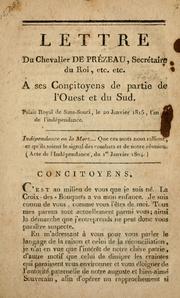 Cover of: Manifeste du roi by Haiti. Sovereign (1811-1820 : Henri Christophe)