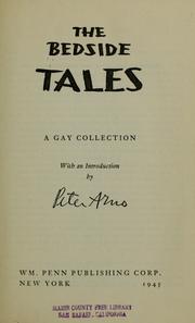 Cover of: The Bedside tales by with an introduction by Peter Arno.