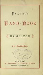 Naismith's hand-book of Hamilton and neighbourhood by W. Naismith