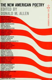 Cover of: The new American poetry, 1945-1960