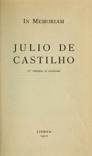 In memoriam Julio de Castilho (2. visconde de Castilho) by Miguel Grancoso