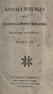 Cover of: Annali d'Italia. by Lodovico Antonio Muratori