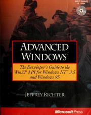 Cover of: Advanced Windows by Jeffrey Richter