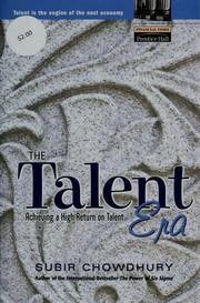Cover of: The talent era | Subir Chowdhury