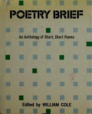 Cover of: Poetry brief | Cole, William