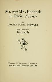 Cover of Mr. & Mrs. Haddock in Paris, France