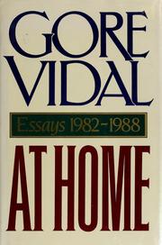 Cover of: At home by Gore Vidal