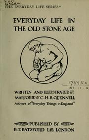 Cover of: Everyday life in the old stone age