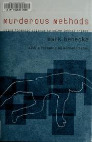 Cover of: Murderous Methods by Mark Benecke, Rachel Demeny