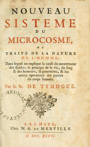 Cover of: Nouveau sisteme du microcosme by Edme-Gilles Guyot