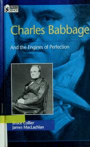 Cover of: Charles Babbage and the engines of perfection by Bruce Collier