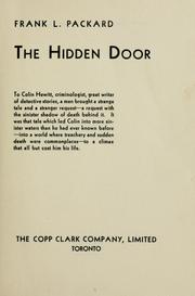 Cover of: The hidden door by Frank L. Packard