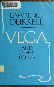 Cover of: Vega and other poems