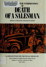 Cover of: Twentieth century interpretations of Death of a salesman by edited by Helene Wickham Koon.