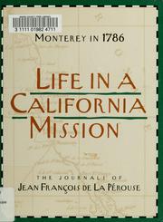 Cover of: Monterey in 1786: the journals of Jean François de la Pérouse