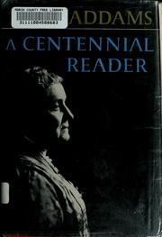 Cover of: Jane Addams: a centennial reader.