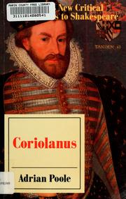 Cover of: Coriolanus by Adrian Poole