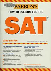 Cover of: Barron's how to prepare for the SAT by Green, Sharon