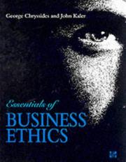Cover of: Essentials of business ethics