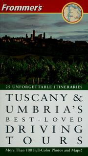 Cover of: Frommer's Tuscany & Umbria's Best-Loved Driving Tours (Best Loved Driving Tours)
