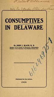 Cover of: Consumptives in Delaware