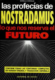 Cover of: Las profecías de Nostradamus by Mirella Corvaja