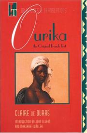 Cover of: Ourika by Claire de Duras