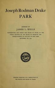 Cover of: Joseph Rodman Drake park by James L. Wells