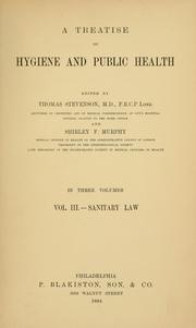 Cover of: A treatise on hygiene and public health by Thomas Stevenson