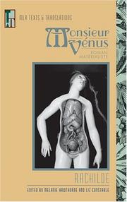 Cover of: Monsieur Venus by Rachilde