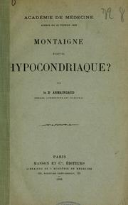 Cover of: Montaigne a toujours été épicurien: réplique à M. Fortunat Strowski