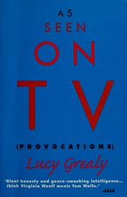 Cover of: As Seen on TV: Provocations