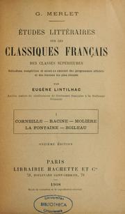 Cover of: Études littéraires sur les classiques français des classes supérieures