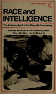 Cover of: Race and intelligence by Ken Richardson