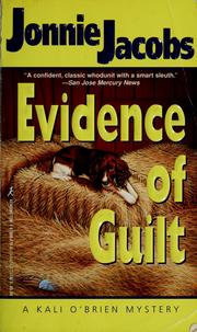 Cover of: Evidence Of Guilt by Jonnie Jacobs