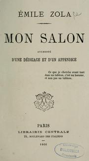 Cover of: Mon salon by Émile Zola