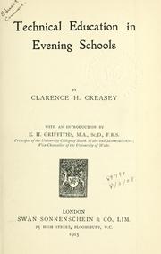 Cover of: Technical education in evening schools
