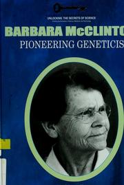 Cover of: Barbara McClintock: pioneering geneticist