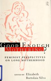 Good enough mothering? by Elizabeth Bortolaia Silva