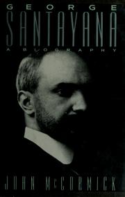 Cover of: George Santayana by McCormick, John