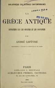 Cover of La Grèce antique