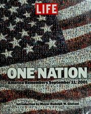 Cover of: One nation: America remembers September 11, 2001.