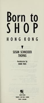 Cover of: Born to shop | Susan Schneider Thomas