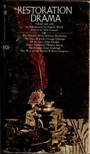 Cover of: Restoration drama. by Eugene M. Waith